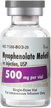 Mycophenolate Mofetil for Injection, USP 500mg 